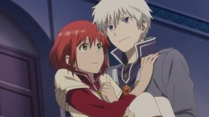 Смешной и романтичный момент из аниме "Красноволосая принцесса Белоснежка"