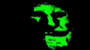 зелёный троллфейс улыбается