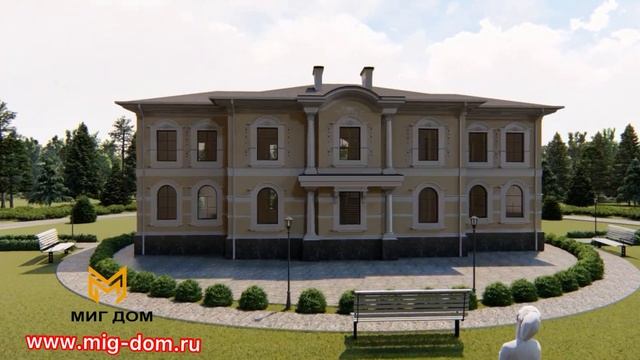 Проект особняка в стиле Классика смотреть онлайн