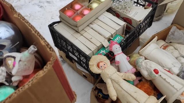 БАРАХОЛКА КИЕВ ДЕКАБРЬ 2023 КУПИЛА РЕДКУЮ ВЕЩЬ! СТАРИННЫЕ ЁЛОЧНЫЕ ИГРУШКИ. ВЕЩИ СССР. ФАРФОР.