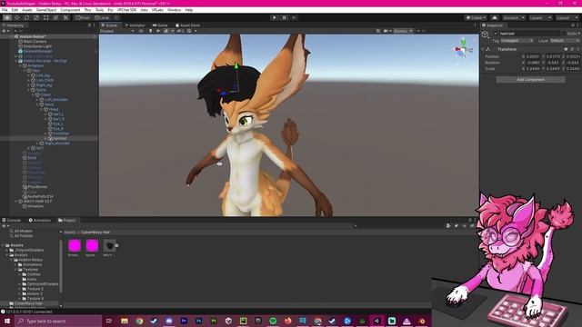 VRChat Unity - Adding Custom Hair To Your Avatar! (With Physbone Set-up)