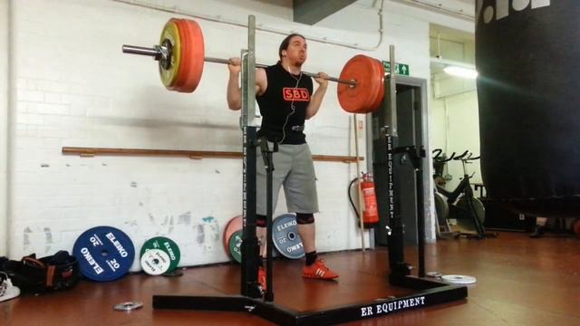 257.5kg squat + 210kg x 5 (high bar power squat) смотреть онлайн