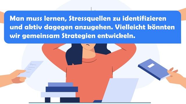 Справиться со стрессом - Mit Dem Stress Umgehen (Учим немецкий Диалог - Dialog C1) #учитьнемецкий
