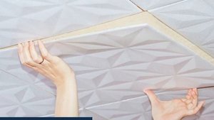 Монтаж плитки потолочной