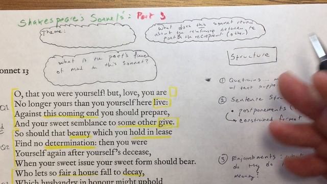 Shakespeare: Sonnet 13: O, that you were yourself! (Part 2) смотреть онлайн