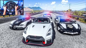Stealing Nissan GT-R Nismo + Police Chase - Forza Horizon 5