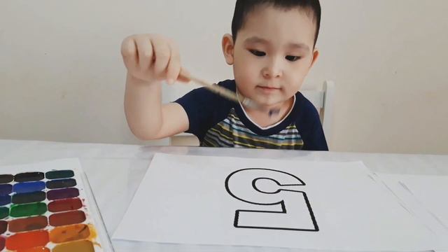 Учим цвета и цифры до 10. Learn numbers and colors. 10ға дейінгі сандар мен түстерді Орысша үйрену