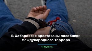 В Хабаровске арестованы пособники международного террора