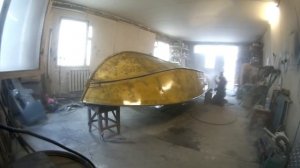 Покраска лодки прогресс 4 кислотный грунт body 960