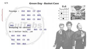 BASKET CASE 💉 - Green Day ( Lyrics - GUITAR Chords 🎸- Karaoke )