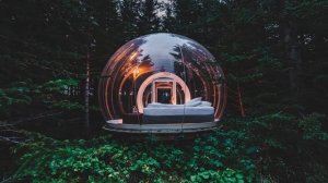 Отель пузырь, с видом на Северное сияние