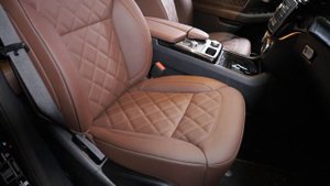 Mercedes GLE в 166 кузове, перетянули салон и двери в гладкую кожу [ПЕРЕТЯЖКА GLE W166 2022]