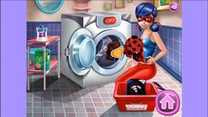 Игра стиральная машина онлайн. Ледибаг играть