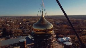 Храм установка купола.