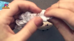 Игрушка-кукла своими руками: Miadolla - прически для куколки кудри из пряжи.