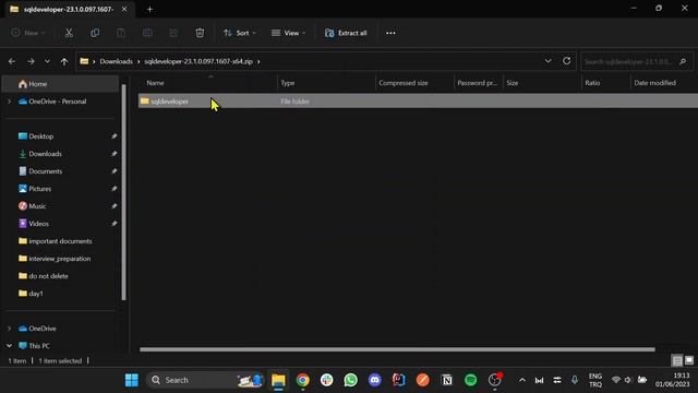 Oracle SQL Developer setup and installation
