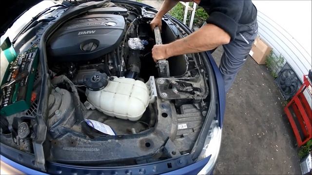 Мойка радиаторов на BMW F30