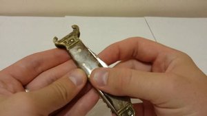 Складной охотничий нож! Завод складных ножей СССР! Нож символ Собака!