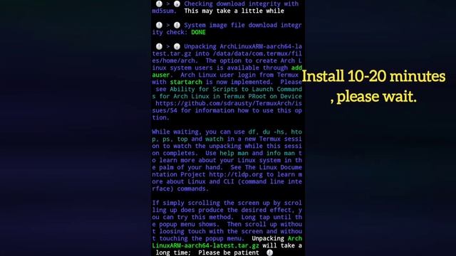 สอนติดตั้ง Linux บนมือถือแอนดรอยด์ ไม่รูท Install Arch Linux in Termux [No Root] on android смотреть онлайн