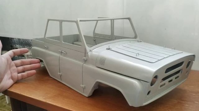 Уаз 469 модель из ПВХ 1:8 не Ашет и не Деагостини. Покраска кузова смотреть онлайн