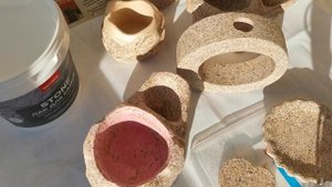 Гипс/ Вариант окрашивания изделий из гипса "под гранит"