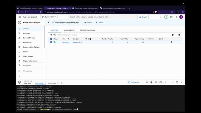 How to install K8 Dashboard in google kubernetes cluster (GKE) смотреть онлайн