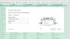 Custom Data Types in Excel