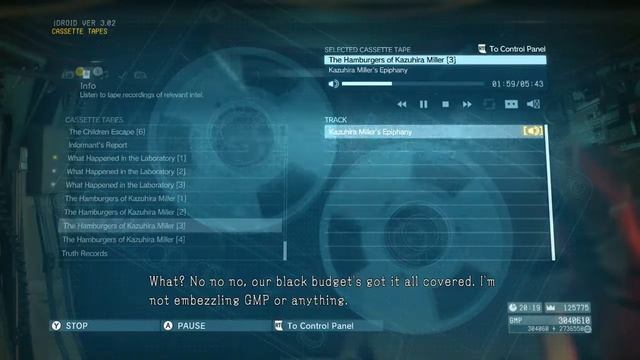 MGS 5 | The Hamburgers Of Kazuhira Miller Tapes смотреть онлайн