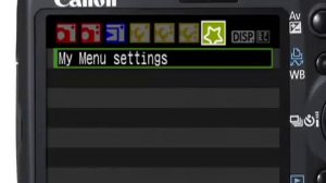 Canon EOS 450D Rebel XSi - Customizing my Menus Settings