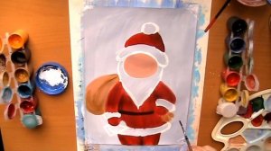 Как нарисовать Деда Мороза. Рисунок на новый год.