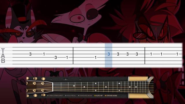 Hazbin Hotel - Addict - Guitar tutorial (TAB) смотреть онлайн