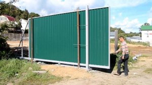 Откатные ворота высота 2,60 проем 5 метров