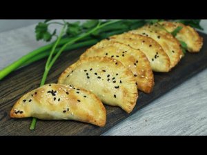 Аппетитные пирожки с мясом в духовке. Тонкое тесто и сочная начинка