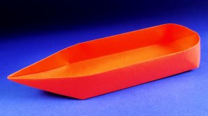 How to make a paper boat that floats. Origami boat