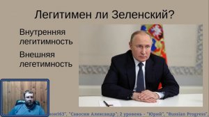 Зеленский. Легитимность внешняя и внутренняя