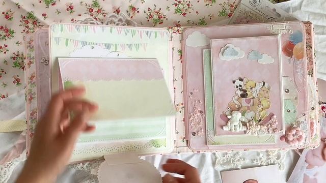 Скрапальбом из коллекции «Девочки» от ТМ FLEUR-design. Скрапбукинг. Tutorial scrap. Шебби альбом. смотреть онлайн