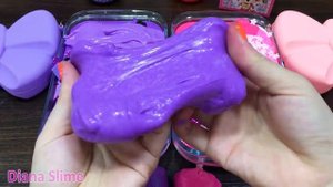PURPLE vs PINK Slime ! Mixing Random into GLOSSY Slime ! Satisfying Slime Video