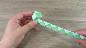 ЦВЕТОК ? из змейки Рубика - схема сборки. Фигура №13