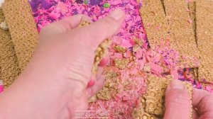 Золотисто-фиолетовый хруст ? ? Нарезка мыла кубиками ? мыльная стружка ?