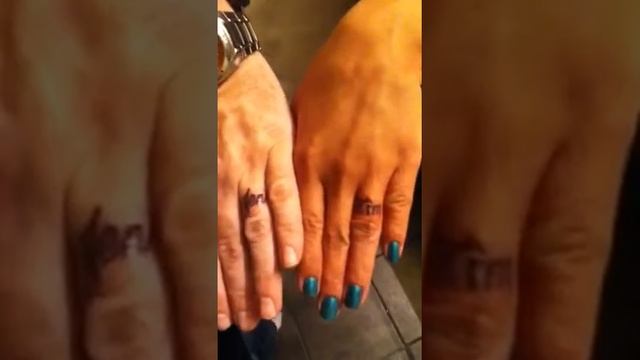 Wedding ring tatoos