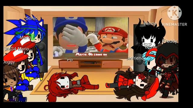 My AU Fandom react to Mario & SMG4 plays Slendytubbies смотреть онлайн