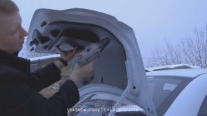 Lada Granta - установка обшивки крышки багажника. Часть 2.
