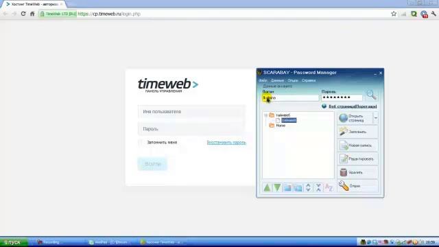 Программа Скарабей. Как сгенерировать пароль смотреть онлайн