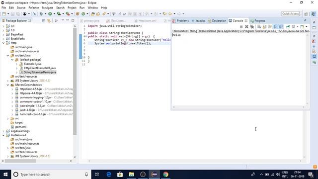 String Tokenizer In Java смотреть онлайн