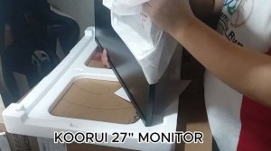 Raw Unboxing l Item#9 KOORUI 27N1 monitor