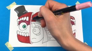 How To Draw Creepy Caine VS Sad Pomni from The Amazing Digital Circus ? Paper Craft DIY