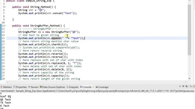 String buffer java | String buffer class in java in Tamil | Tamil | QE Tech смотреть онлайн