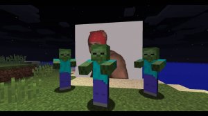 Зомби убегают от Рикардо Милоса. Майнкрафт