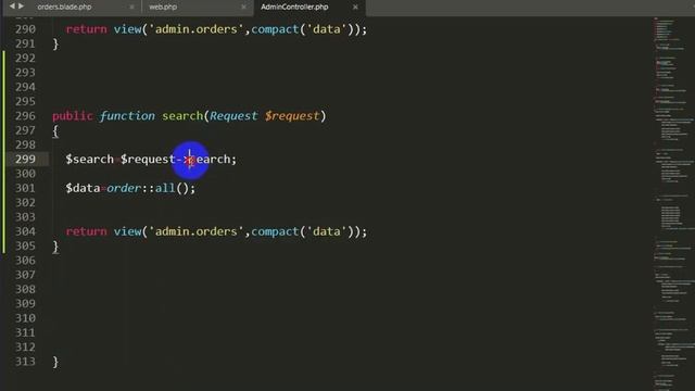 #22 Search Data From Database In Laravel | Laravel Restaurant Management System Project Tutorial