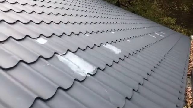 Ремонт металлочерепицы жидкой кровлей "PANZER" смотреть онлайн